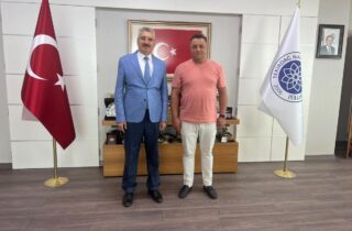 NAMIK KEMAL ÜNİVERSİTESİ REKTÖRÜNE VEDA ZİYARETİ