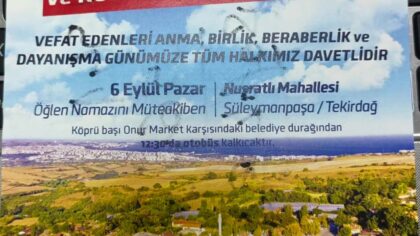 Nusratlı’da Mevlid Programı Düzenlenecek