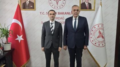 Süleymanpaşa Kaymakamı Tunçer’den İl Sağlık Müdürü Onar’a Ziyaret