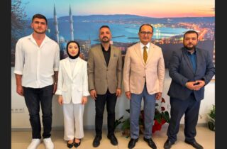 Süleymanpaşa Ülkü Ocakları İlçe Başkanı Mehmet Aybuğa ve Yönetiminden İlçe Milli Eğitim Müdürü Fahri Kırmızı'ya Ziyaret