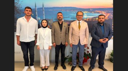 Süleymanpaşa Ülkü Ocakları İlçe Başkanı Mehmet Aybuğa ve Yönetiminden İlçe Milli Eğitim Müdürü Fahri Kırmızı’ya Ziyaret