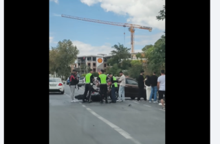 Süleymanpaşa’da Motosiklet ile Otomobil Çarpıştı