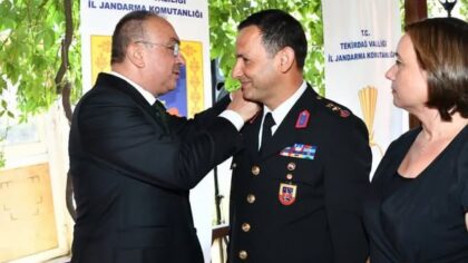 Tekirdağ Jandarması’nda 34 Personel Bir Üst Rütbeye Terfi Etti