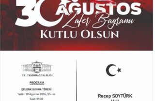 Tekirdağ’da 30 Ağustos Zafer Bayramı Coşkuyla Kutlanacak