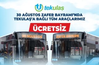 ZAFER BAYRAMI'NDA TEKİRDAĞ'DA ULAŞIM ÜCRETSİZ
