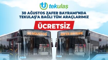 ZAFER BAYRAMI’NDA TEKİRDAĞ’DA ULAŞIM ÜCRETSİZ
