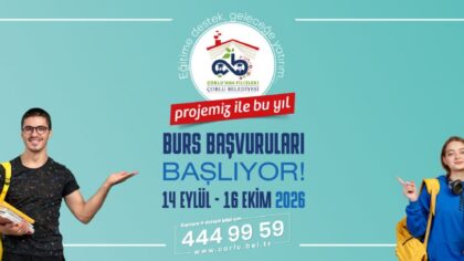 Çorlu´nun Filizleri İçin Burs Başvuruları 14 Eylül´de Başlıyor