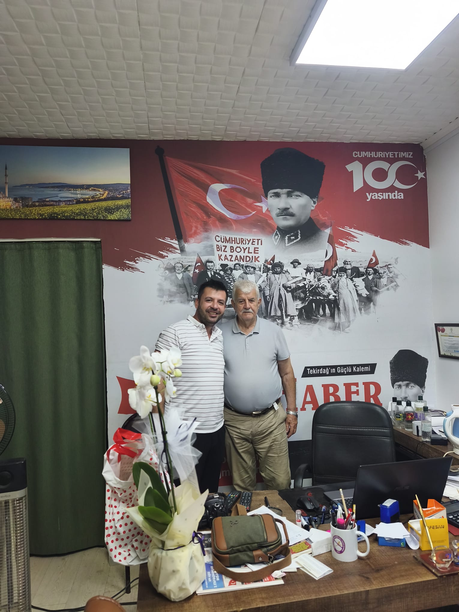 ERGENE BELEDİYESİ’NDEN YENİ HABER GAZETESİ’NE ANLAMLI ZİYARET