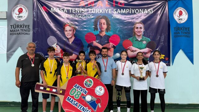 MASA TENİSİ TAKIMIMIZ TÜRKİYE ŞAMPİYONASI’NA DAMGA VURDU