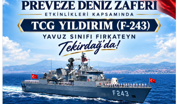 TCG Yıldırım Fırkateyni Tekirdağ’da Ziyarete Açılıyor