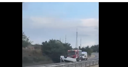 Tekirdağ-Malkara Yolunda Otomobil Takla Attı: Sürücü Yaralandı