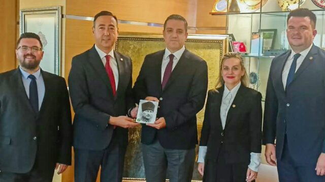 TBB BAŞKANI AV. R. ERİNÇ SAĞKAN’A TEKİRDAĞ BAROSUNDAN ZİYARET
