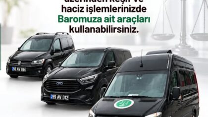 Tekirdağ Barosu’ndan Avukatlara Keşif ve Haciz İşlemlerinde Ulaşım Desteği