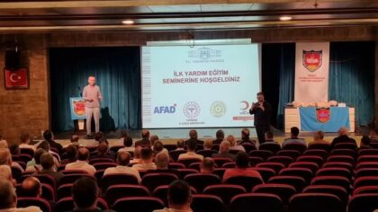 Tekirdağlı Şoförlere İlk Yardım Eğitimi Verildi