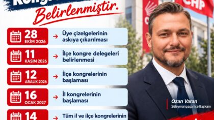 CHP’DE KONGRE TAKVİMİ BELLİ OLDU