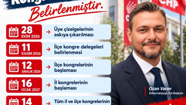 CHP’DE KONGRE TAKVİMİ BELLİ OLDU