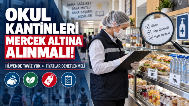 SÜLEYMANPAŞA’DA OKUL KANTİNLERİ İÇİN SÜREKLİ DENETİM ÇAĞRISI