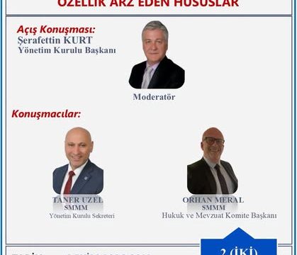Tekirdağ SMMMO’dan yeni varlık barışı uygulaması semineri
