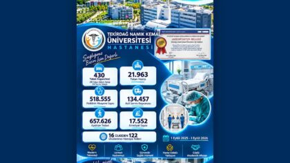 TRAKYA’NIN SAĞLIK ÜSSÜ TEKİRDAĞ NAMIK KEMAL ÜNİVERSİTESİ HASTANESİ’NDEN DEV SAĞLIK HAMLESİ