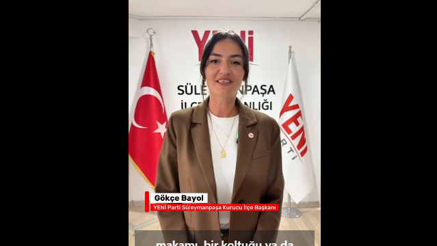 Yeni Parti Süleymanpaşa’da Gökçe Bayol Dönemi Sona Eriyor