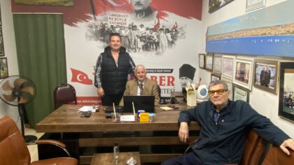 Başkan Benan Utku ve Babası Ertan Utku’dan Tekirdağ Yeni Haber’e Samimi Ziyaret