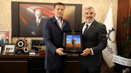 ÇTSO BAŞKANI AHMET ÇETİN’E HAYIRLI OLSUN ZİYARETİ