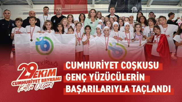 CUMHURİYET COŞKUSU GENÇ YÜZÜCÜLERİN BAŞARILARIYLA TAÇLANDI