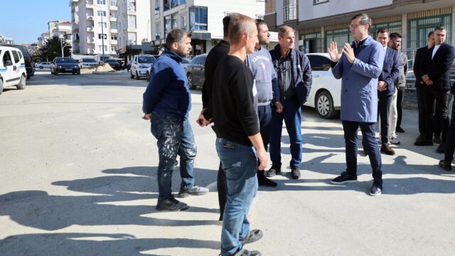 EFENDİOĞLU SOKAK’TA KENTSEL TASARIM ÇALIŞMALARI SÜRÜYOR