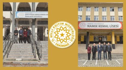 İlimizde Kurulacak “Yenilikçi Sınıflar” İçin Saha Ön Keşif Çalışmaları Süleymanpaşa ve Ergene İlçelerinde Gerçekleştirildi