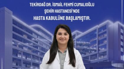 Tekirdağ Şehir Hastanesi’ne Yeni Çocuk Göğüs Hastalıkları Uzmanı