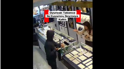 Oyuncak Tabancayla Kuyumcu Soymaya Kalktı, Kadın Çalışan Peşinden Koştu