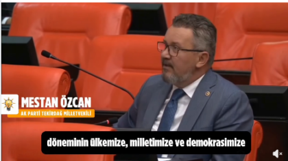 M.V Mestan Özcan’dan Trakya Halkına Çerkezköy-Kapıkule Hızlı Tren Daveti