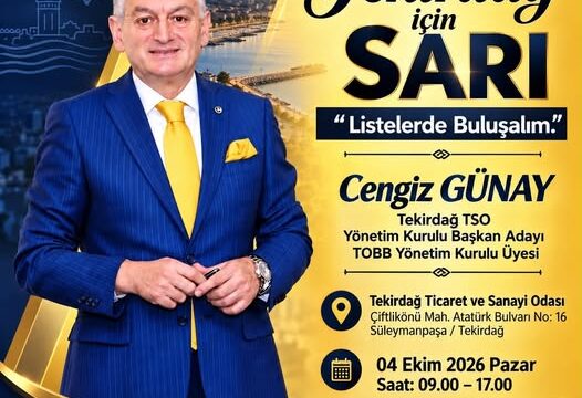 CENGİZ GÜNAY SARI LİSTEYLE YENİDEN ADAY