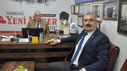 Rektör Şahin’den Gazeteci Ersin Bilmeç’e Ziyaret
