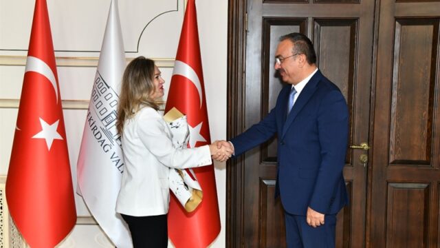 Tekirdağ Barosu Yeni Başkanı Arslan ve Tekirdağ Barosu Yeni Yönetimi Vali Soytürk’ü Ziyaret Etti